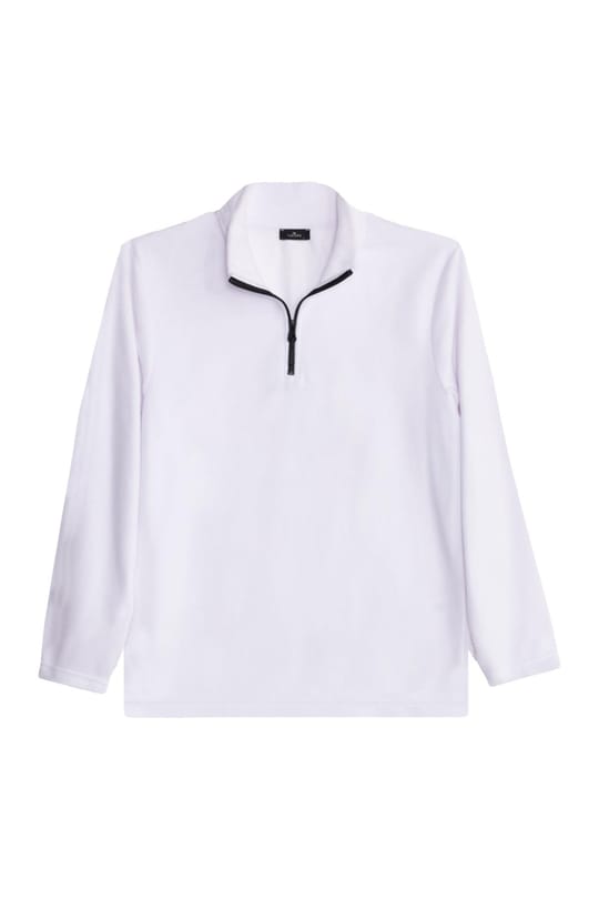 Unisex 3lü Paket Lacivert-Bordo-Ekru Standart Fit Soğuğa Karşı Dayanıklı Polar Sweatshirt