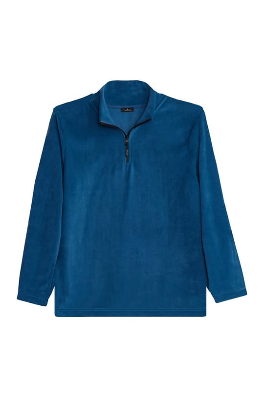 Unisex 3lü Paket Haki-Ekru-İndigo Standart Fit Tüylenme Yapmayan Soğuk Geçirmez Polar Sweatshirt
