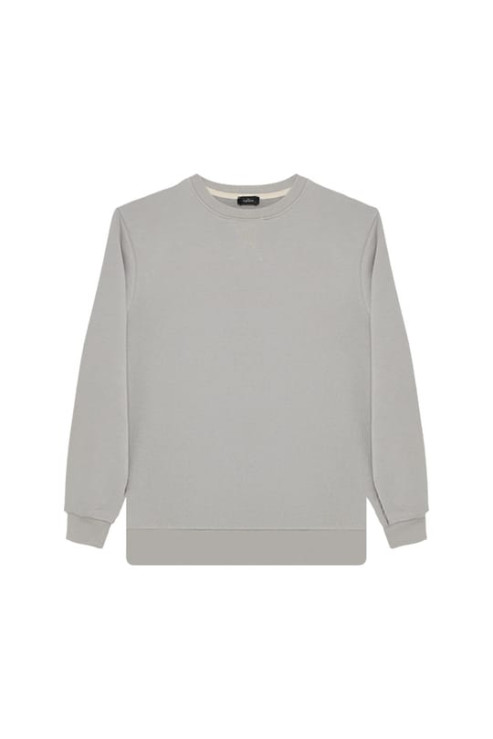 Unisex 3lü Paket Siyah-Yeşil-Taş Relax Fit %100 Pamuk 3 İplik Bisiklet Yaka Sweatshirt