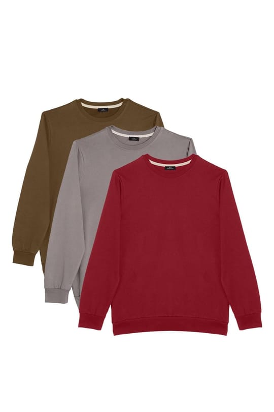 THREE PIECES SWEATSHIRT PLAIN