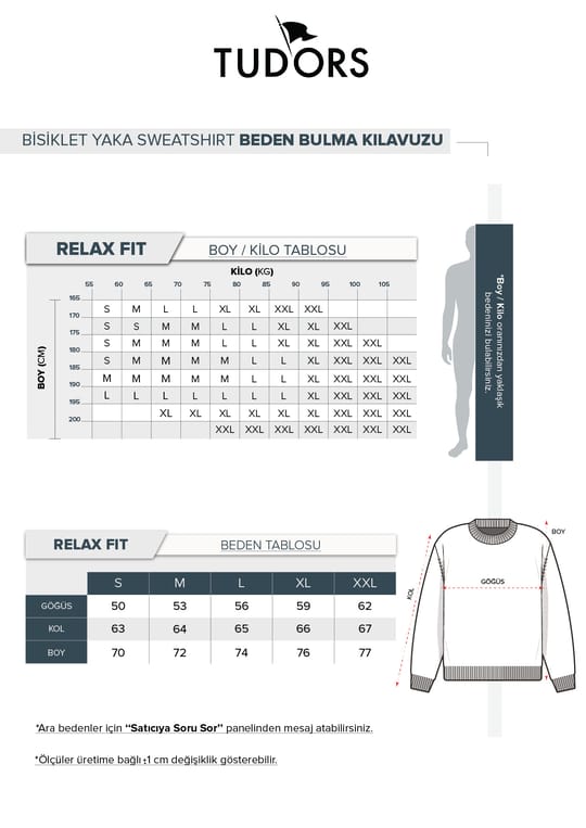 Erkek 3lü Lacivert-Gri-Kahverengi Relax Fit Rahat Kesim %100 Pamuk 2 İplik Bisiklet Yaka Sweatshirt