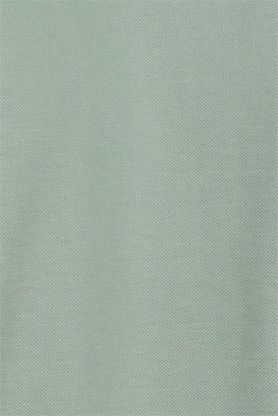 Erkek Slim Fit Dar Kesim %100 Pamuk Düz Pike Mint Polo Yaka Tişört