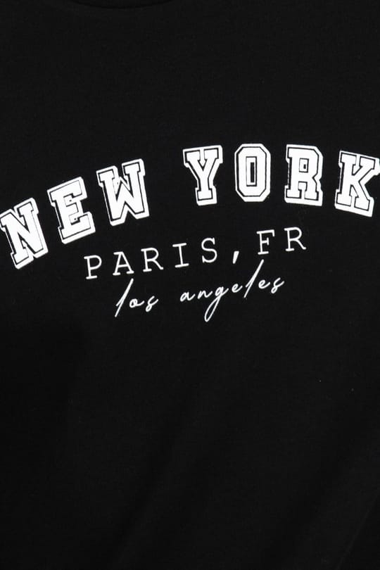 Erkek Slim Fit Dar Kesim %100 Pamuk Yumuşak Dokulu Baskılı Siyah Bisiklet Yaka Tişört