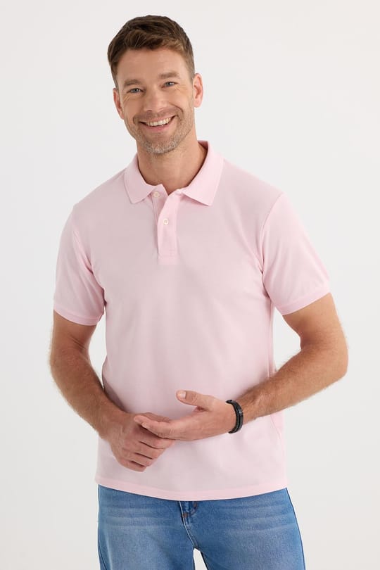 Erkek Slim Fit Dar Kesim Pamuklu Yumuşak Dokulu Serin Tutan Kumaş Düz Pike Polo Yaka Tişört