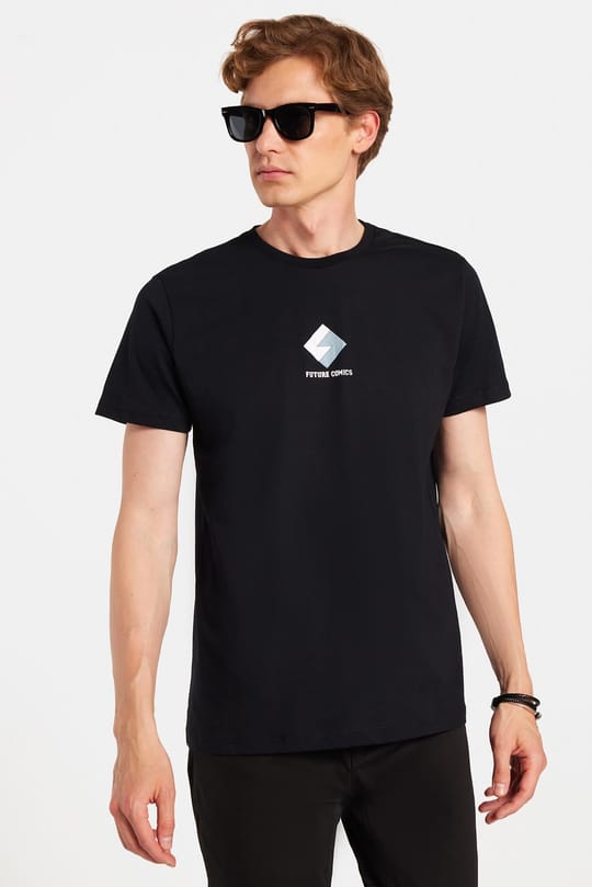 CREW NECK PRINT SHORT SLV T-SHIRT 24/25  TİŞÖRT