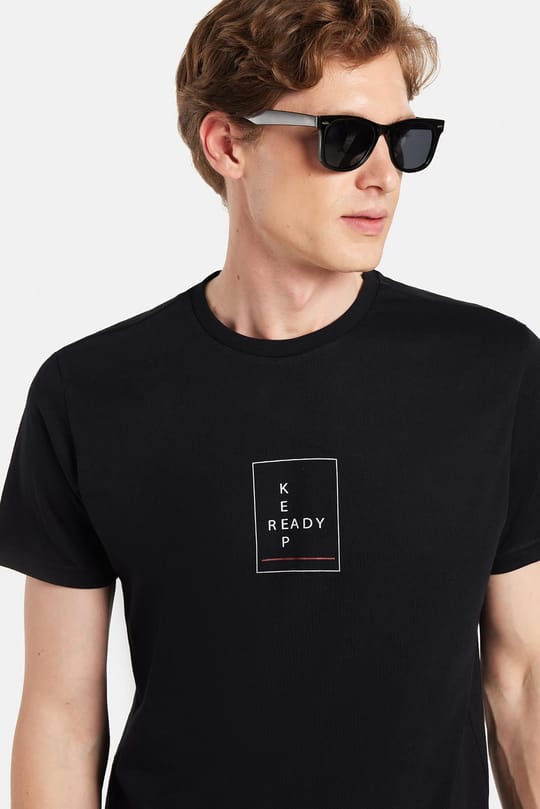 CREW NECK PRINT SHORT SLV T-SHIRT 24/25  TİŞÖRT