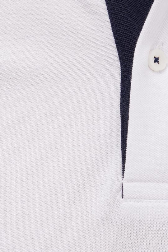 Erkek Slim Fit Dar Kesim %100 Pamuk Yumuşak Dokulu Serin Tutan Kumaş Düz Pike Beyaz Polo Yaka Tişört