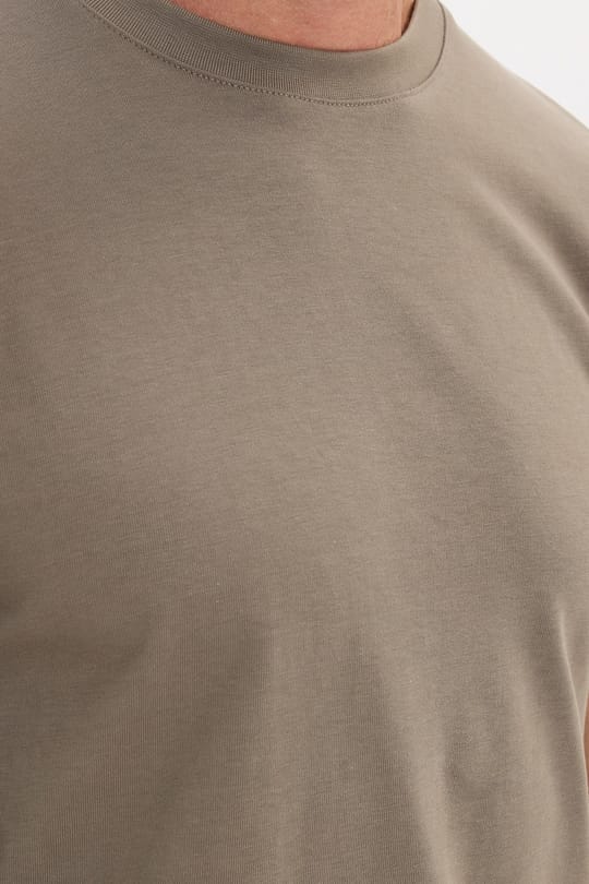 Unisex Regular Fit Rahat Kesim %100 Pamuk Bisiklet Yaka Taş Tişört