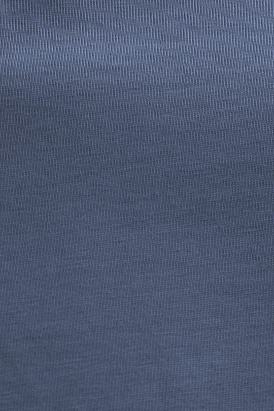 Unisex Regular Fit Rahat Kesim %100 Pamuk Bisiklet Yaka İndigo Tişört