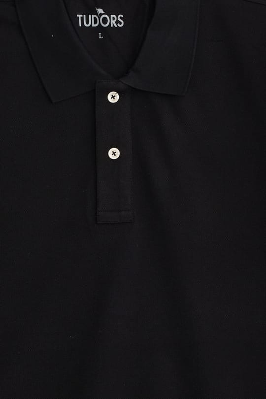 Erkek Slim Fit Dar Kesim Premium Seri %100 Pamuk Yumuşak Dokulu Merserize Siyah Polo Yaka Tişört