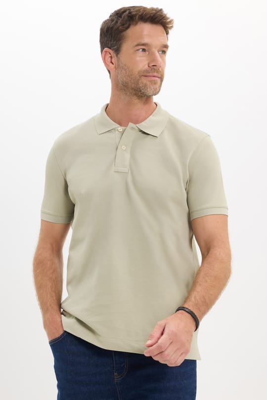 Erkek Slim Fit Dar Kesim Premium Seri %100 Pamuk Yumuşak Dokulu Merserize Krem Polo Yaka Tişört 