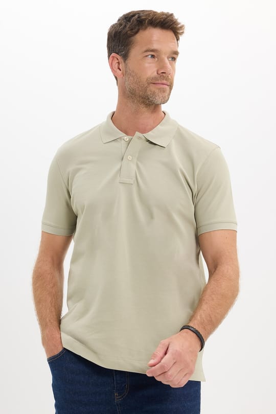 Erkek Slim Fit Dar Kesim Premium Seri %100 Pamuk Yumuşak Dokulu Merserize Krem Polo Yaka Tişört