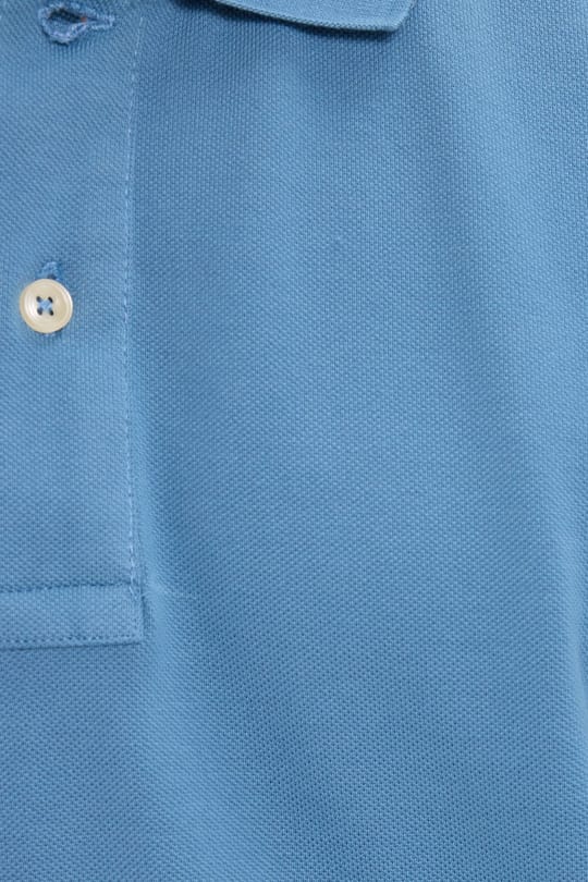 Erkek Slim Fit Dar Kesim Premium Seri %100 Pamuk Yumuşak Dokulu Merserize Mavi Polo Yaka Tişört 