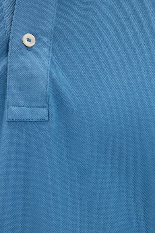 Erkek Slim Fit Dar Kesim Premium Seri %100 Pamuk Yumuşak Dokulu Merserize İndigo Polo Yaka Tişört 
