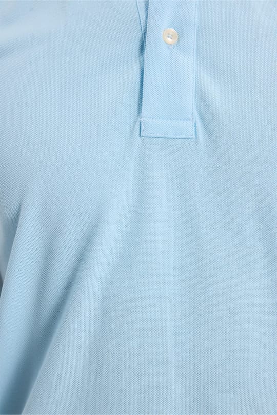 Erkek Slim Fit Dar Kesim Premium Seri %100 Pamuk Yumuşak Dokulu Merserize Mavi Polo Yaka Tişört 