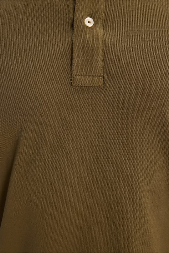 Erkek Slim Fit Dar Kesim Premium Seri %100 Pamuk Yumuşak Dokulu Merserize Haki Polo Yaka Tişört 