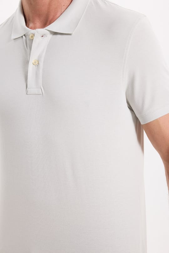 Erkek Slim Fit Dar Kesim Premium Seri %100 Pamuk Yumuşak Dokulu Merserize Bej Polo Yaka Tişört 