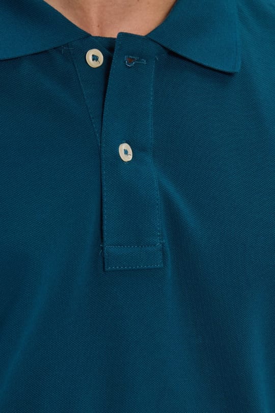 Erkek Slim Fit Dar Kesim Premium Seri %100 Pamuk Yumuşak Dokulu Merserize Petrol Polo Yaka Tişört 