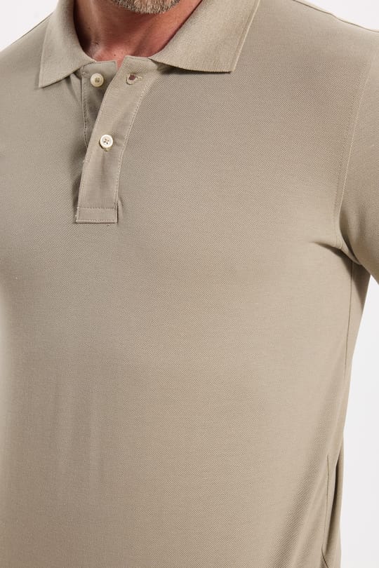 Erkek Slim Fit Dar Kesim Premium Seri %100 Pamuk Yumuşak Dokulu Merserize Kahve Polo Yaka Tişört