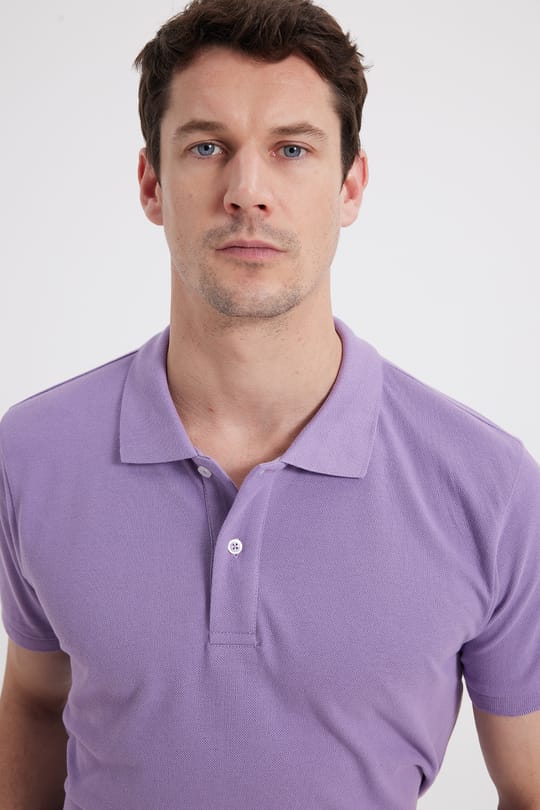 SLIM FIT PLAIN PIQUE T-SHIRT 25/26  TİŞÖRT