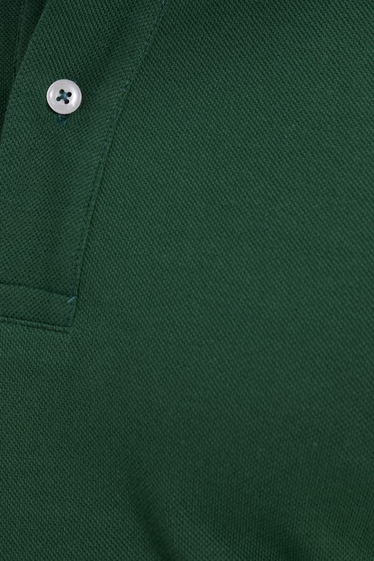 Erkek Slim Fit Dar Kesim %100 Pamuk Kısa Kollu Polo Yaka Haki Tişört