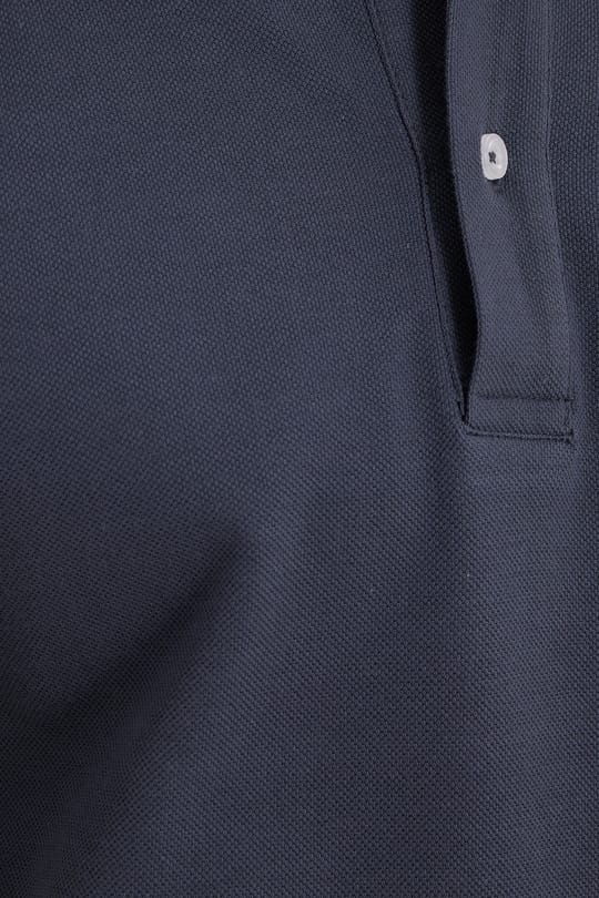 Erkek Slim Fit Dar Kesim %100 Pamuk Kısa Kollu Polo Yaka Koyu Gri Tişört