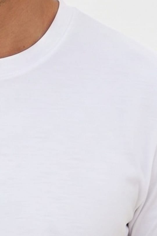 Erkek Regular Fit Rahat Kesim Ekstra Soft Modal Kumaş Bisiklet Yaka Kısa Kollu Beyaz Tişört