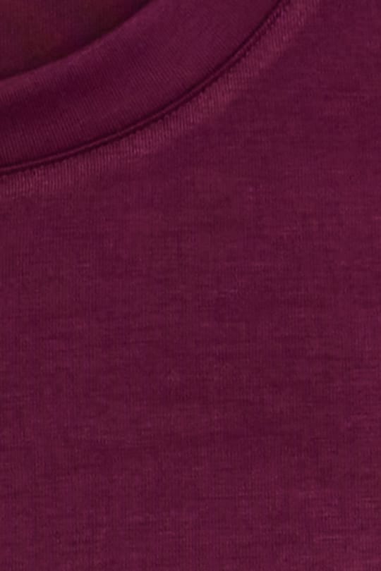 Erkek Regular Fit Rahat Kesim Ekstra Soft Modal Kumaş Bisiklet Yaka Kısa Kollu Bordo Tişört