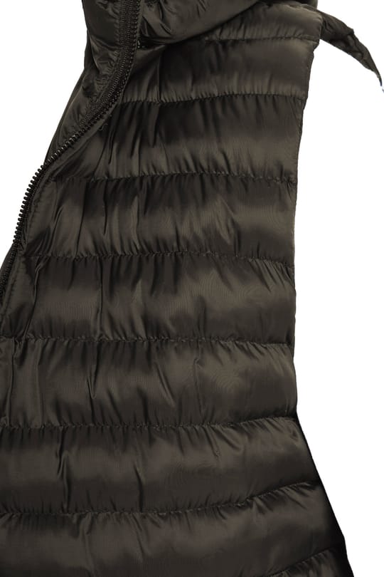 Erkek Slim Fit Dar Kesim Rüzgar Geçirmez Cepli Haki Çıkarılabilir Kapüşonlu Sıcak Tutan Şişme Yelek