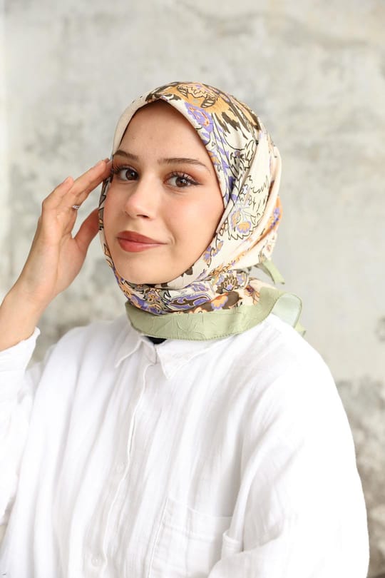 Etro Desen Bambu Kraş Eşarp Adaçayı