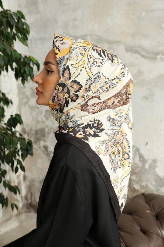 Etro Desen Bambu Kraş Eşarp Sarı
