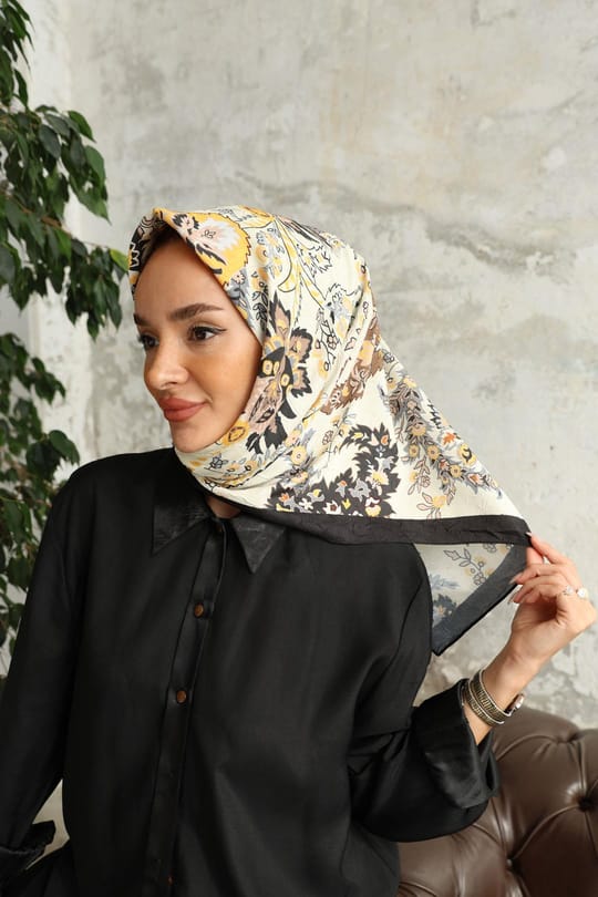 Etro Desen Bambu Kraş Eşarp Sarı