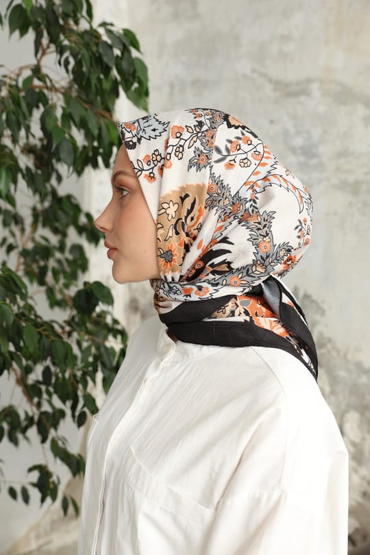 Etro Desen Bambu Kraş Eşarp Siyah