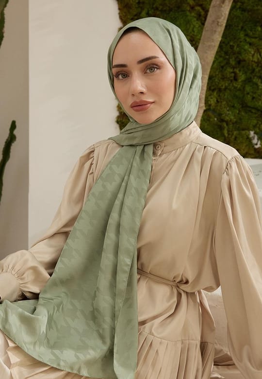 Fashion Desen Şal Mint