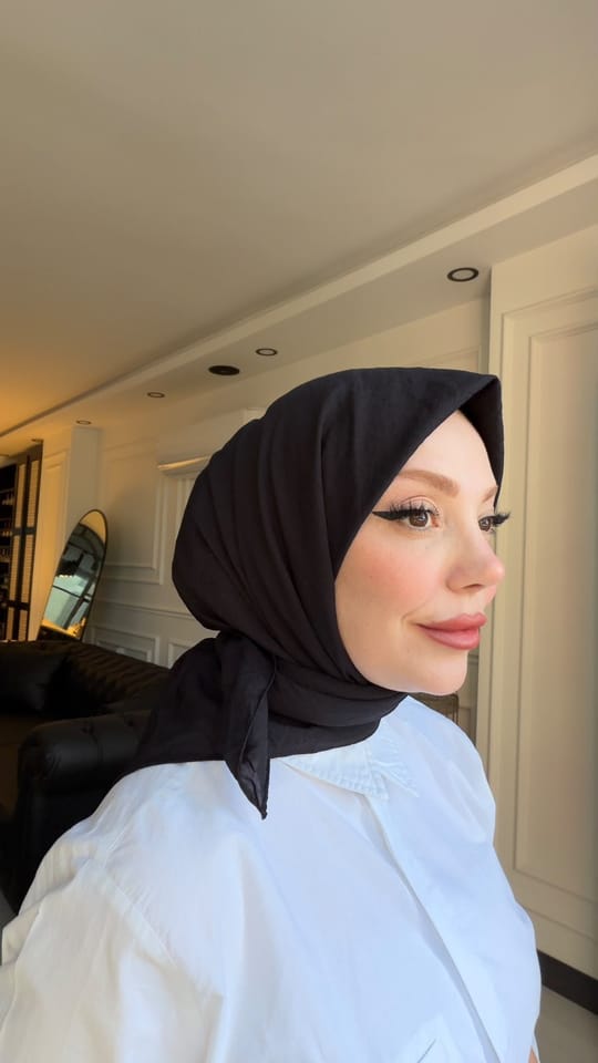 PURE AND SOFT EŞARP SİYAH