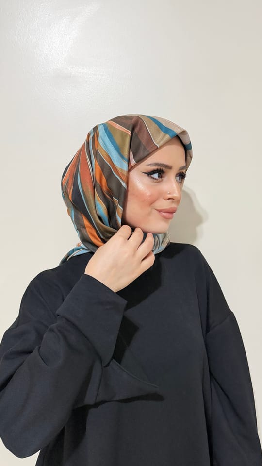 RİVA PAMUK EŞARP RAİNBOW 01