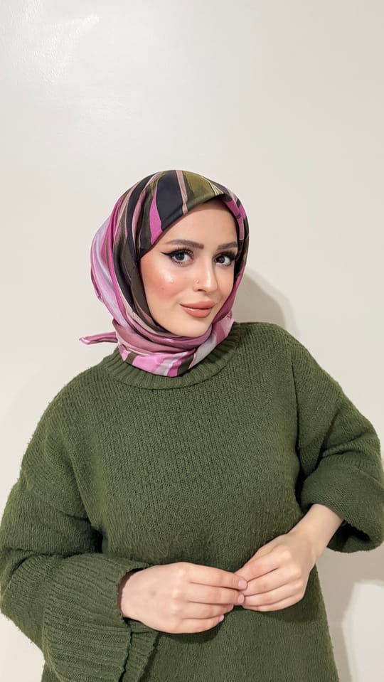RİVA PAMUK EŞARP RAİNBOW 08