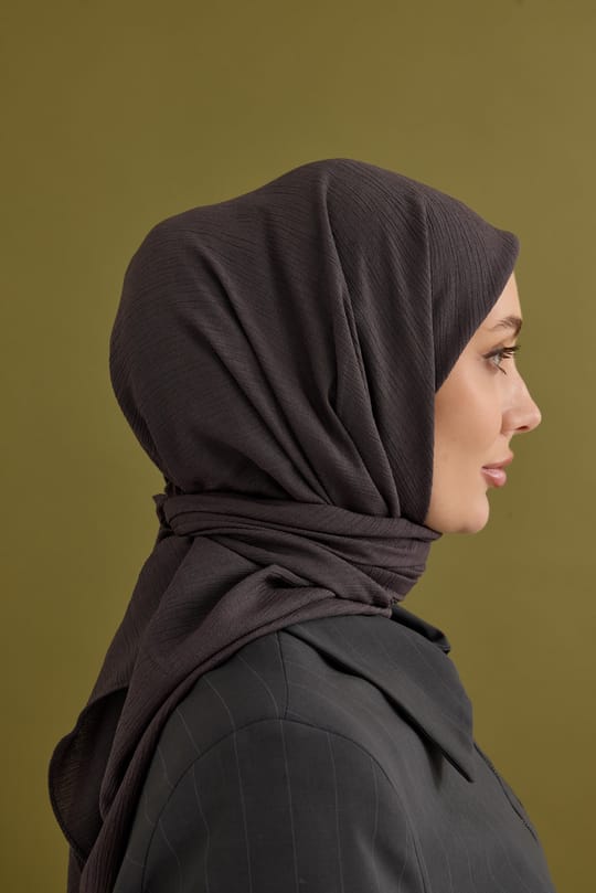 Soft Krinkıl Eşarp Antrasit