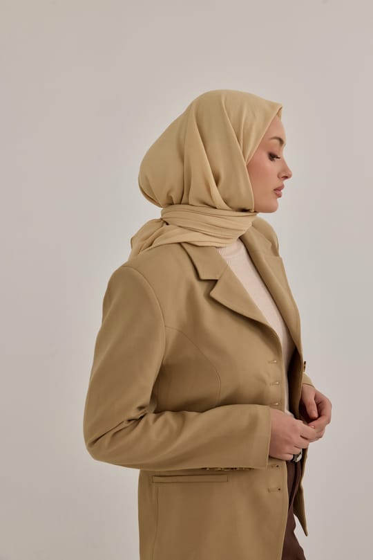 Soft Krinkıl Eşarp Kum Beji