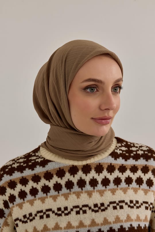 Soft Krinkıl Eşarp Latte
