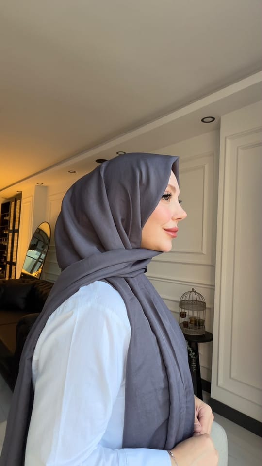 VUAL/BRİSA ŞAL FÜME GRİ