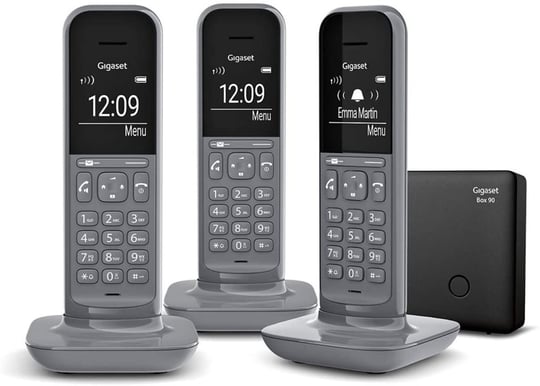 Gigaset CL390 Trio 3 Ahizeli Telsiz Telefon Satellite Grey