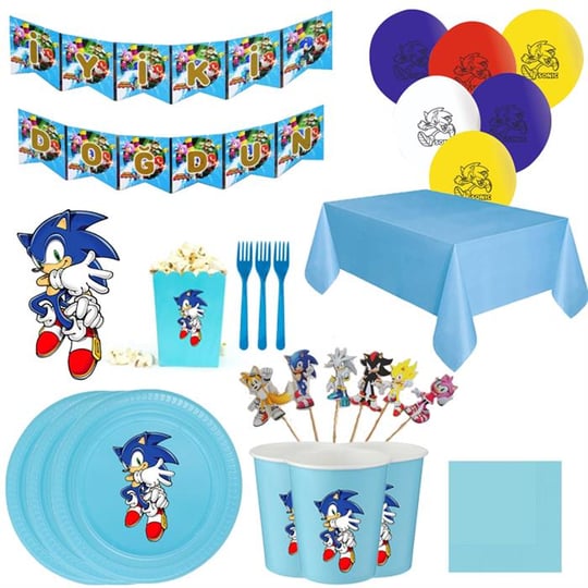 Sonic Boom Doğum Günü Konsepti ve Süsleri