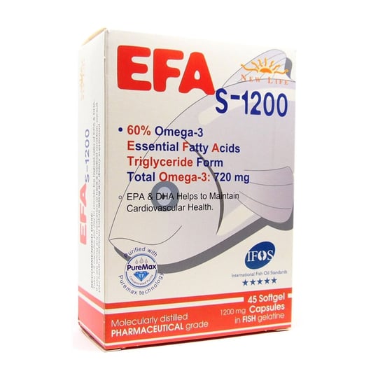 New Life EFA S-1200 Balık Yağı 90 Kapsül | Vitamin Dolabı