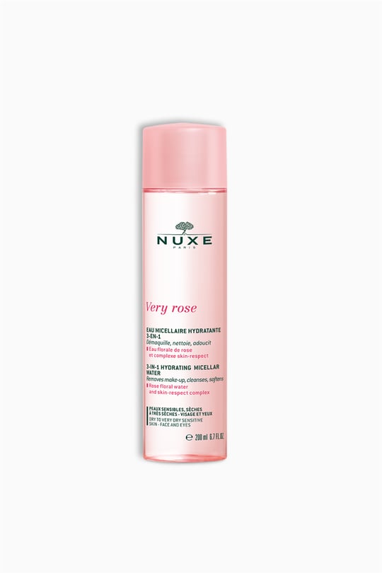 Nuxe Very Rose 3 in 1 Nemlendirici Temizleme Suyu Kuru Ciltler 200 ml