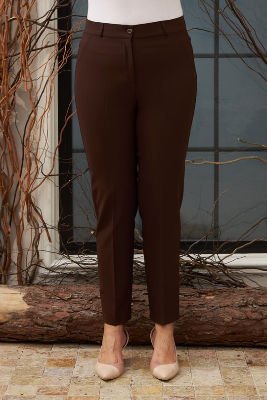 Kadın Büyük Beden Kumaş Pantolon Modelleri | RMG Büyük Beden