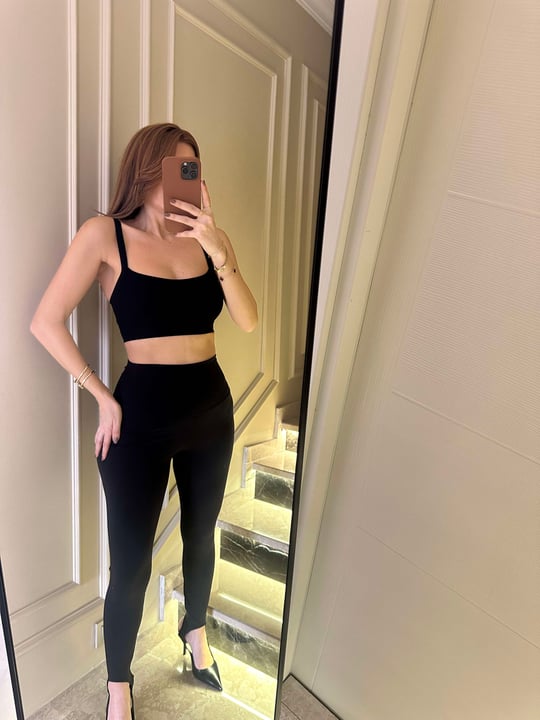 Siyah Paça Lastik Toparlayıcı Füzo Tayt
