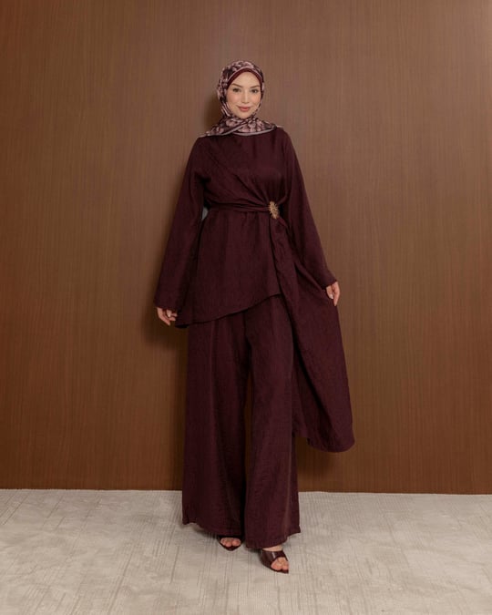Aksesuarlı Bordo Soft Takım