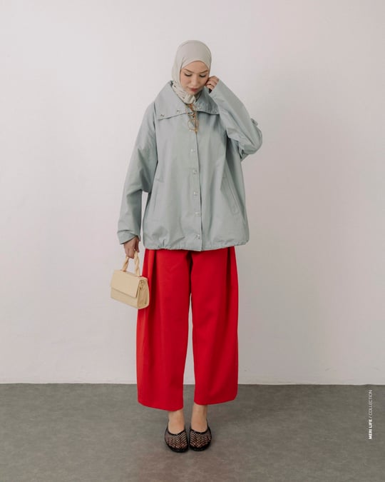 Dik Yaka Gri Ceket