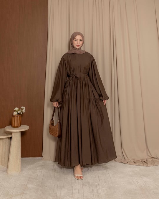 Oversize Doblin Kahve Elbise
